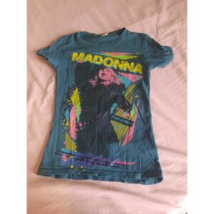 Women's Unbranded Teal Madonna Sticky & Sweet Short Sleeve Tee S